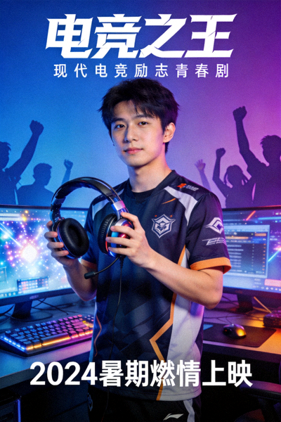 电视剧《电竞之王》海报 - 现代电竞励志青春剧
