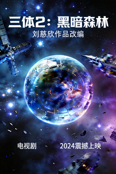 电视剧《三体2：黑暗森林》海报 - 科幻巨制，刘慈欣作品改编